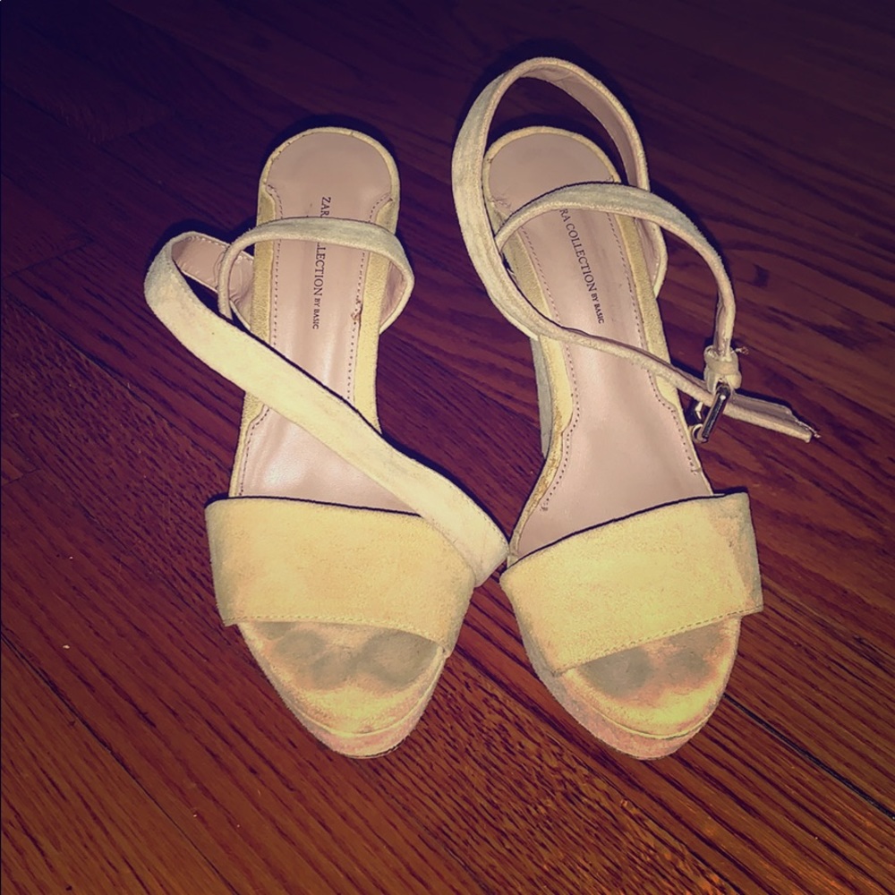 Zara open toe sandals with straps